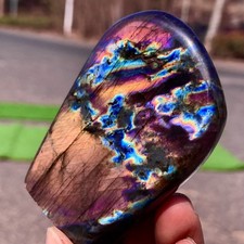 154G Natural Gorgeous Labradorite QuartzCrystal Stone Specimen Healing