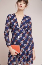 Anthropologie Everly Floral Dress Size Small 