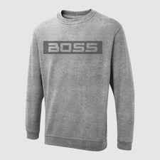 Boss Sweatshirt Printed 50% Polyester 50% Cotton Contemporary Fit Unisex Jumper