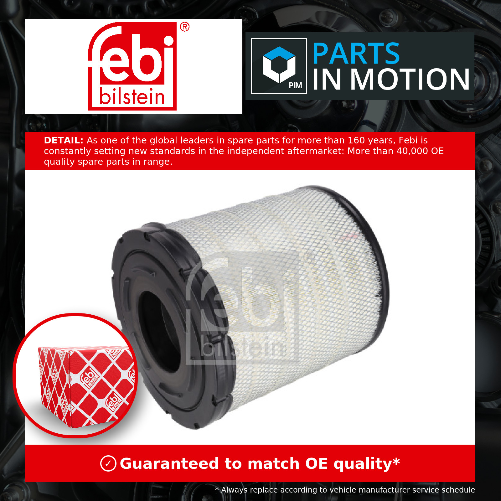 Air Filter 199099 Febi 2414633 2414633SK1 2414656 Genuine Top Quality Guaranteed