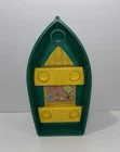 Fisher Price Little People #994 Green Fishing Boat Camper Topper Vintage