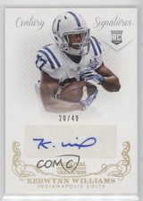 2013 Panini National Treasures Century Gold 20/49 Kerwynn Williams #297 Auto w3h