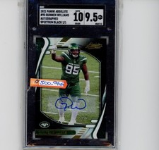 2021 PANINI ABSOLUTE AUTO SPECTRUM BLACK 1/1 GRADED 10/9.5