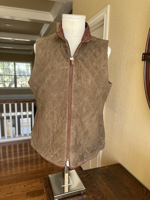 King Ranch Women s Quilted Goat Suede Ranch Vest - New With Tags Size XL