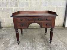 Impressive Victorian Antique Mahogany Kneehole Desk - Writing Table - WE DELIVER