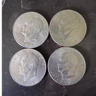 Eisenhower $1 Ike Dollar Lot of 4 Coins – 1972 & 1776-1976 Bicentennial — photo 1