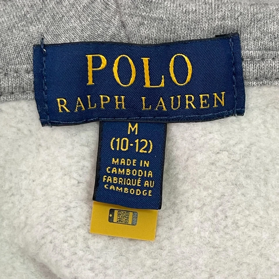 Polo by Ralph Lauren Kid's Grey Full Zip Up Hooded Jacket Size Medium (10-12) - Image 4 of 4