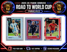 2025-26 Panini Donruss Road To World Cup Parallels *Choose Your Card*