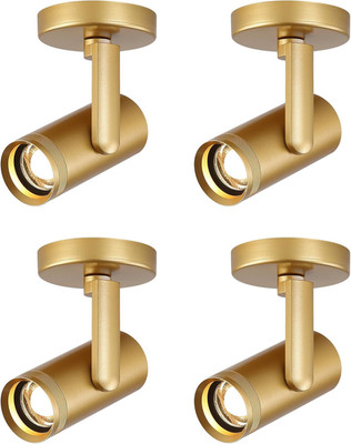 12W LED Gold Dimmable Zoomable Ceiling Spotlight Indoor   Adjustable Surface Mou