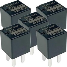 5-Pack 12VDC 20A 4-Pin SPST Automotive Relay - Fixes Starter, Headlight  Fuel P