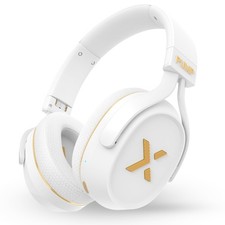 Pump X - The Gym Headphones  White/Gold  Sports Headphones  Cushioned  Co...