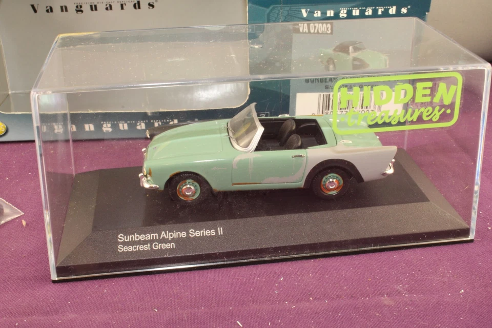 Vanguards 1:43 VA07003 Sunbeam Alpine Series II Seacrest Green Hidden Treasures - Image 4 of 4