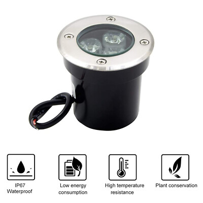 Waterproof Well Light LED Round Underground Garden Yard Road Lawn Path Lamp New