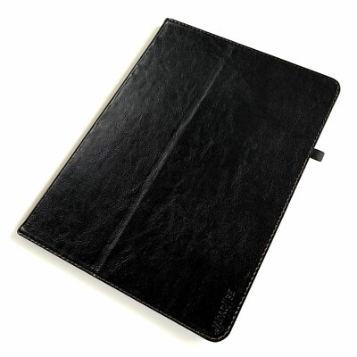 Leder Cover f. Apple iPad Pro 12.9''  2021 Tablet Schutzhülle Case Tasche schwarz