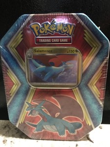Brand New Pokemon Salamence Tin! Rare, 2019 SEALED, 10 Mini 3 Card