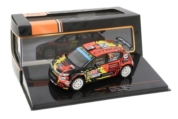 Citroen C3 RALLY2 #24 Ypres Rally 2022 Lefebvre Malfoy IXO RAM877 1:43-image