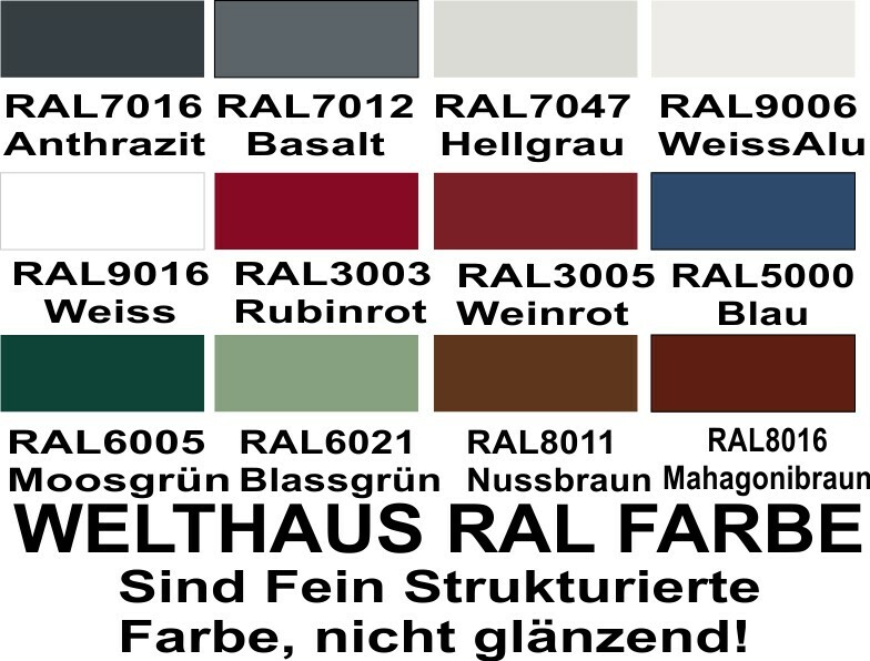 Haustür Welthaus WH75 Aluminium Mit Kunststoff LA09 Edelstahl