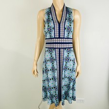 London Times Colorful Multicolor Sleeve Bohemian Boho Geometric Dress Women's 8