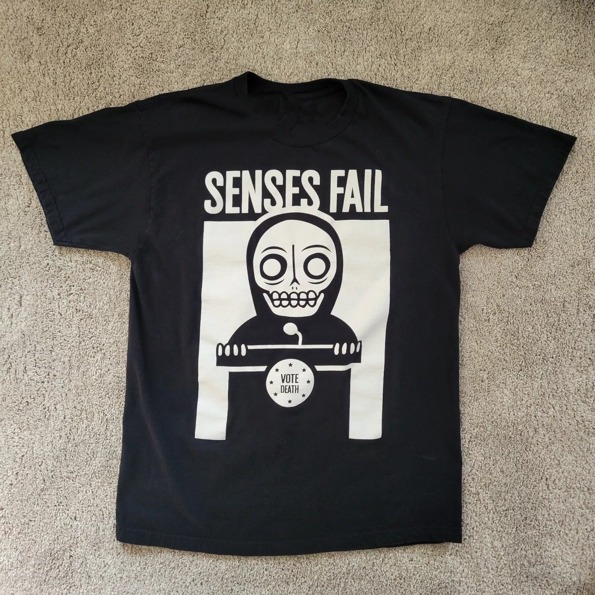 T-shirt Senses Fail - Coton Blanc - Taille S à 5XL - Personnalisable - Rare - Neuf Avec étiquettes