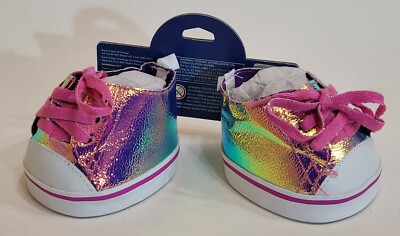 Build-a-bear Workshop Holographic Low Top Shoes Teddy Bear
