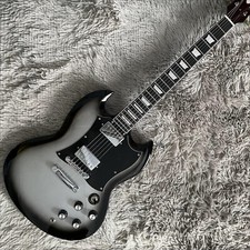 Top 6 String SG Electric Guitar HH Pickup Mahogany Body Solid Body Chrome Part