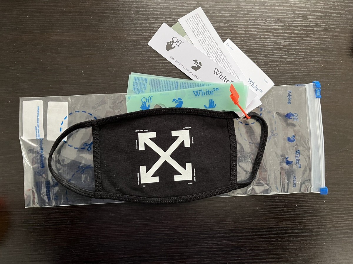 NWT Off-White Virgil Abloh Arrows Print Face Mask | eBay