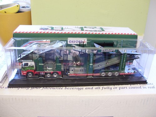 OXFORD DIECAST-76SCT005-SCANIA P TRANSPORTER-EDDIE STOBART-BNIB - Picture 2 of 2