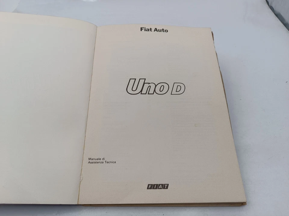 Manuale officina Fiat Uno D Diesel norme di assistenza tenica edizione del 1983. - Immagine 4 di 4