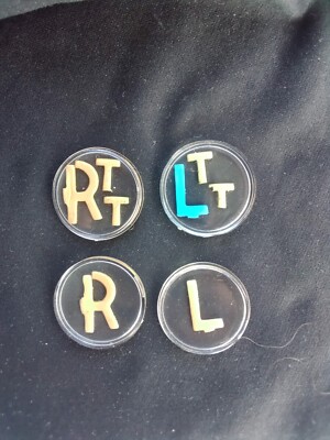 X-ray Markers With Initials TT Plus One Set Of Basic Markers Without Initials.