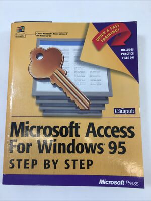  Access for Windows 95 Step By Step - Microsoft Press (PB, 1995, 3.5 Floppy)