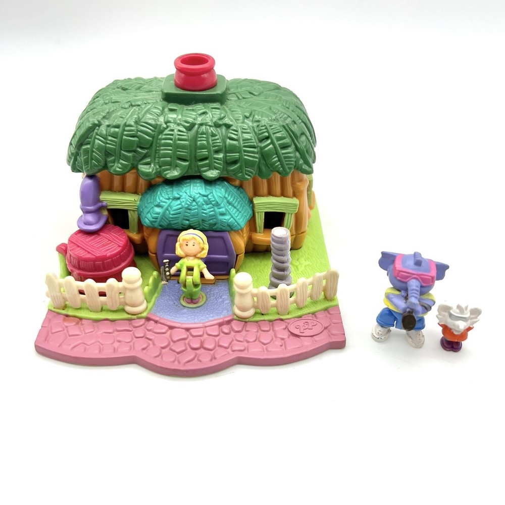 Vintage 1994 Bluebird Polly Pocket Elephant House COMPLETE - Read
