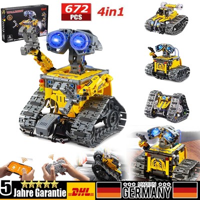 672 Stück Technik Baustein Ferngesteuerter Roboter  RC Bauspielzeg Kinder 4 in1
