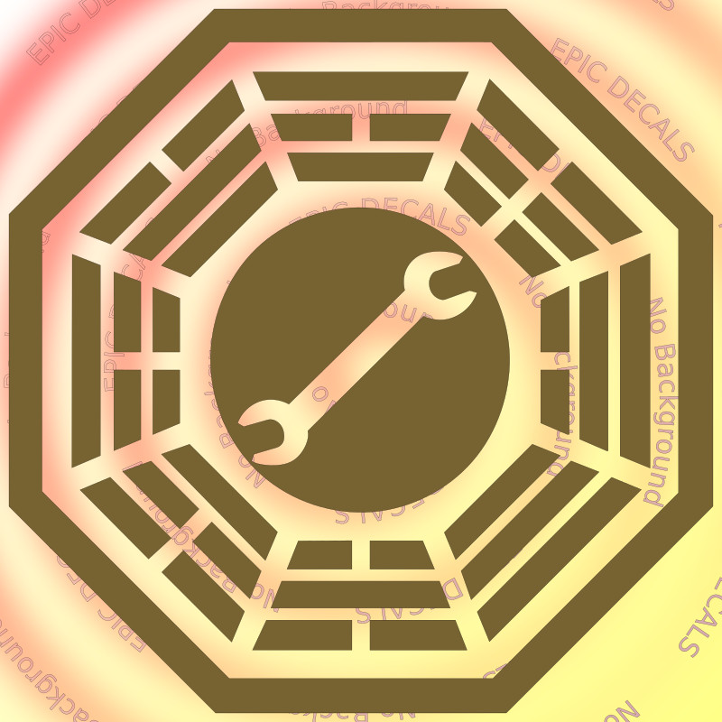 Lost Dharma Initiative Swan Decal Sticker – Easy Vinyl Decal For Car, Laptop, & More