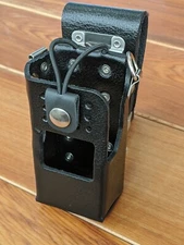 Kenwood™ NX-220/320 4Key 56N, 57L Leather Case Holder Holster B/L D-rings