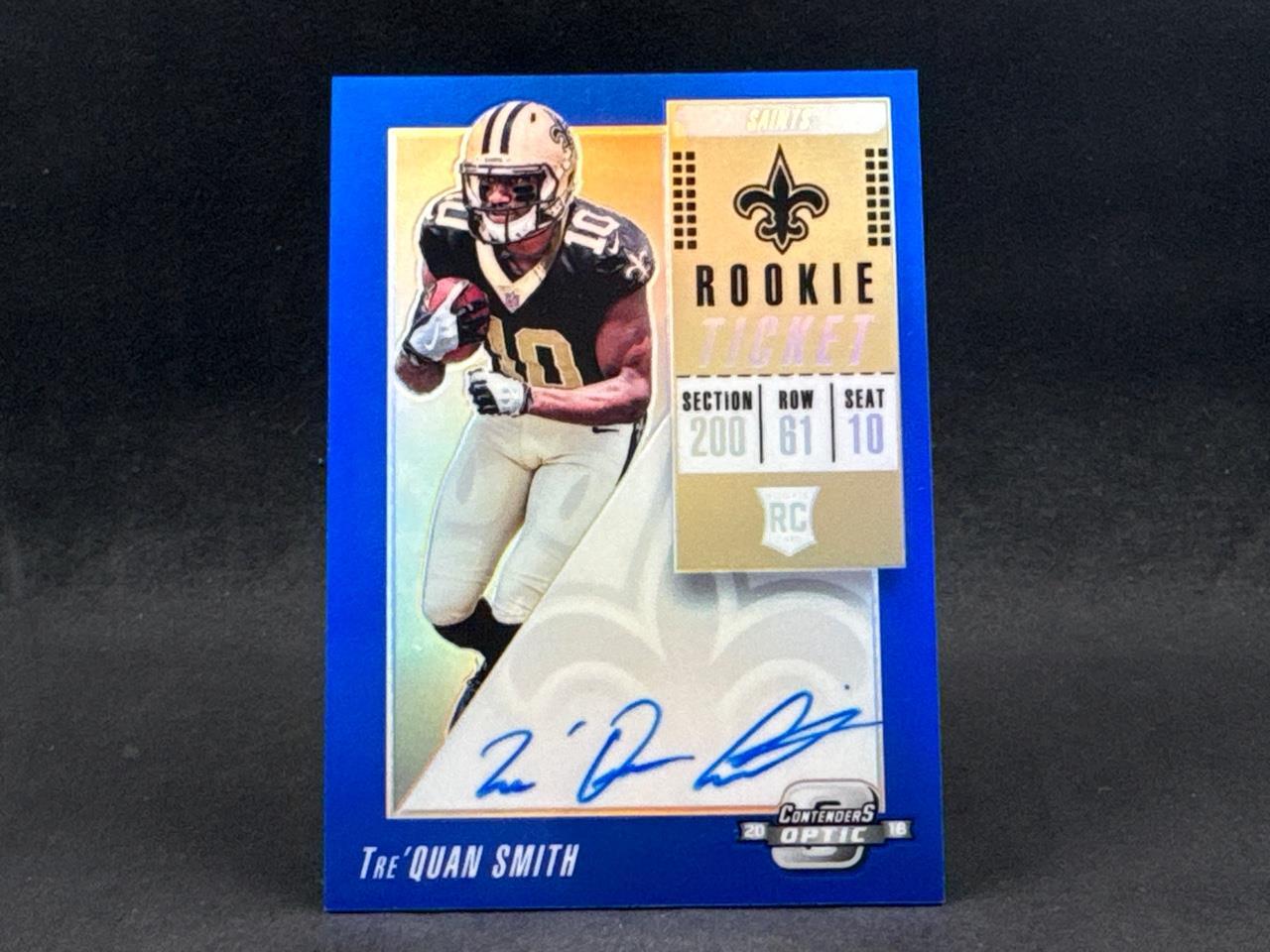 Tre'Quan Smith Panini Contenders Optic #127 Autograph-Blue