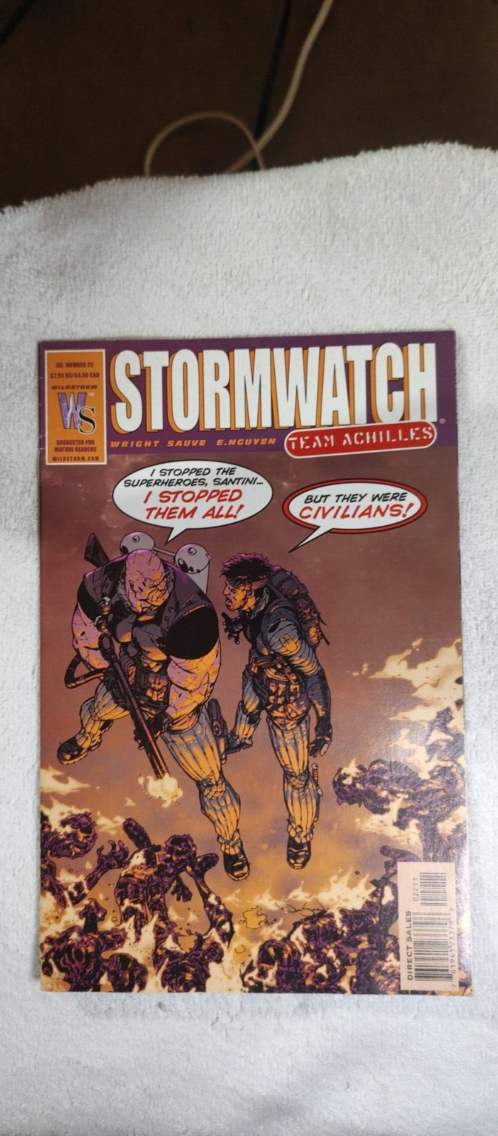 Cb18~comic book~rare stormwatch team Achilles I stopped them all July issue #22