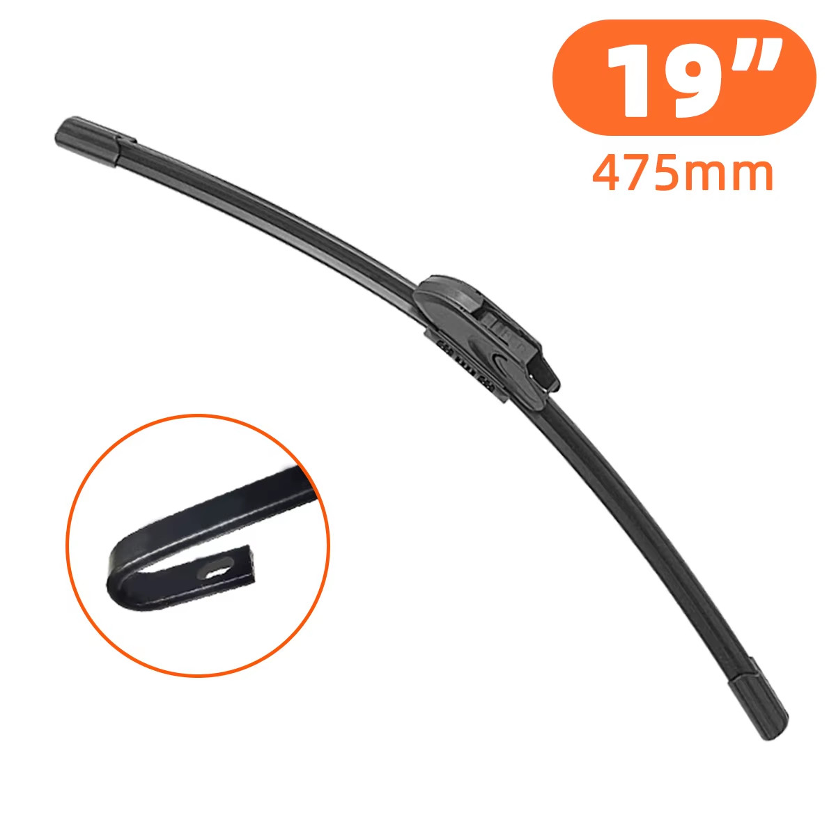Braccio Tergicristallo Universale J-hook 13"-28" Parabrezza Gomma Accessorio Auto Ricambio - Miniatura 10