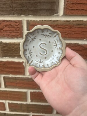 Anthropologie Small Trinket Dish Initial S