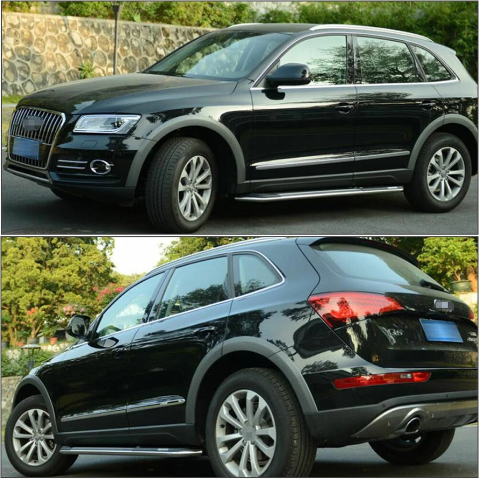 10 PIEZAS Guardabarros Llamaradas Arco Rueda Cejas Cubiertas Anchas Aptas para Audi Q5 2009-16 Gris Foto 3 de 4