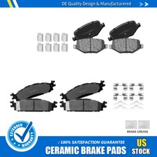 Front +Rear Ceramic Brake Pads Set For 2011-2016 2017 2018 2019 Ford Explorer