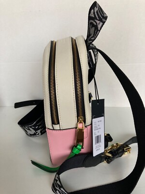 Marc Jacobs Cow Leather Snapshot Backpack Porcelain Multi  display picture 3