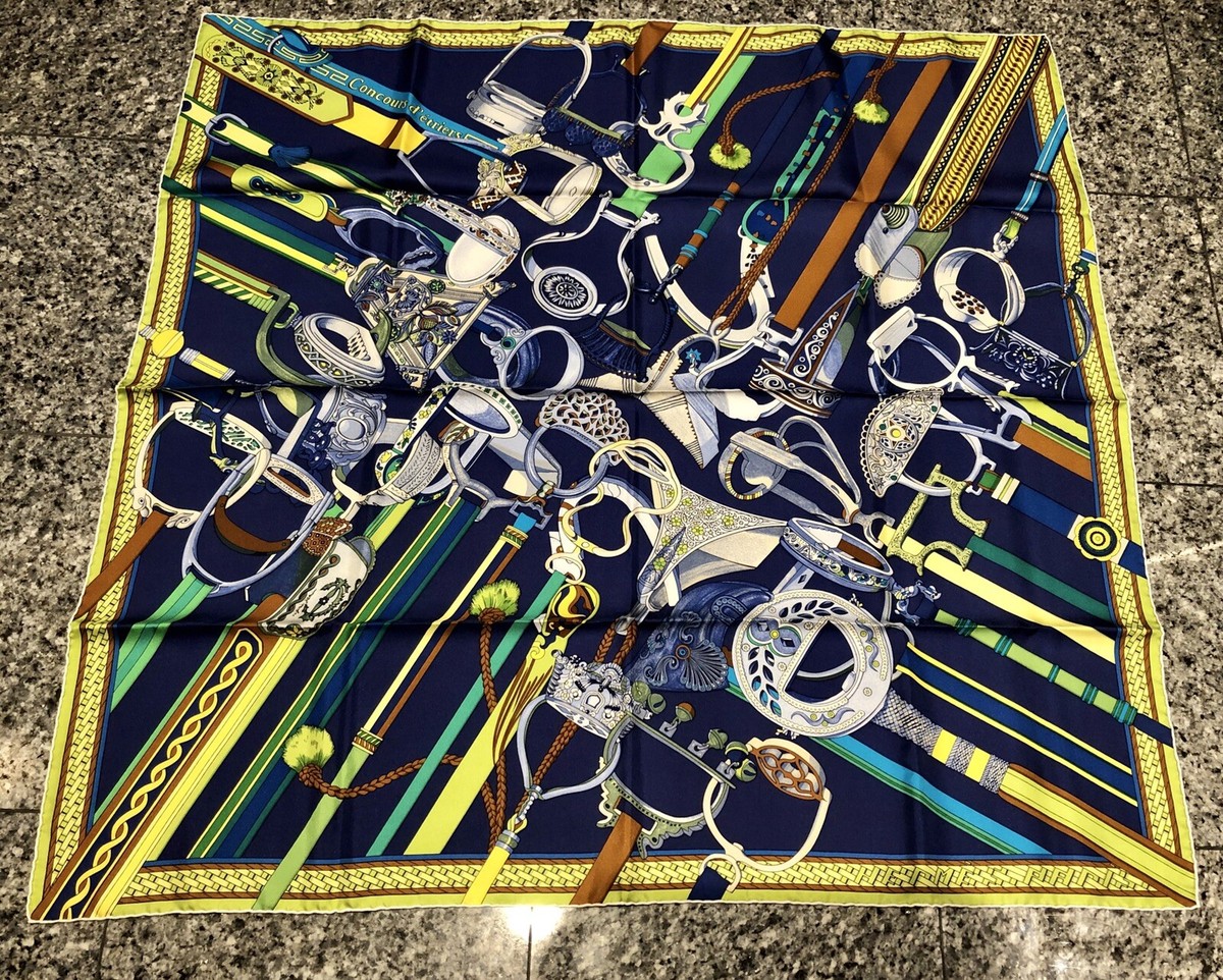 HERMES “Concours d'etriers” Silk Scarf