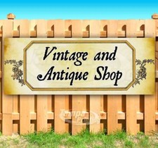 VINTAGE AND ANTIQUE SHOP Advertising Vinyl Banner Flag Sign Many Sizes SB06869