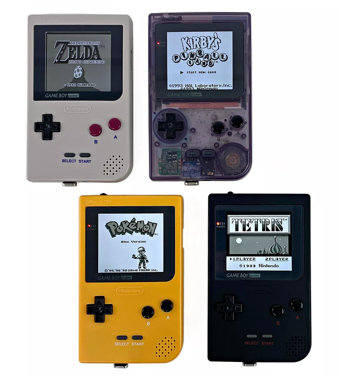 Gameboy Pocket with FunnyPlaying Retro Pixel IPS Backlit Backlight Mod Game  Boy