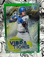 Diego Cartaya - #99/99 - BOOKEND - GREEN - 2022 Bowman - Virtuosic Vibrations
