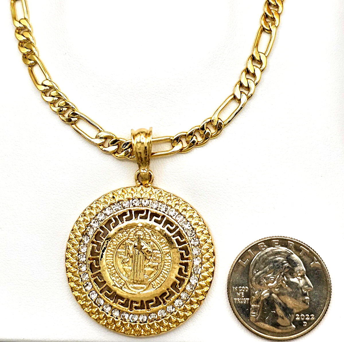 Brunel Argento Men's Gold Stainless~Steel 27mm SAN BENITO Pendant