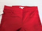 NWT H&M Red Mid High Rise Super Stretch Pull On Jeggings Skinny Jeans Pants 4 — photo 4