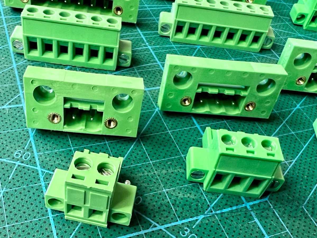 Panel Mount Phoenix Style 5.08mm Pluggable/Solder Terminal Block w