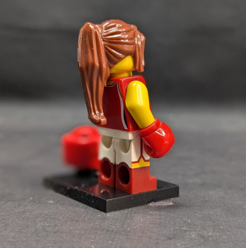 Minifigura minifigura boxeadora femenina Kickboxer Girl serie 16 CMF LEGO - Imagen 2 de 4
