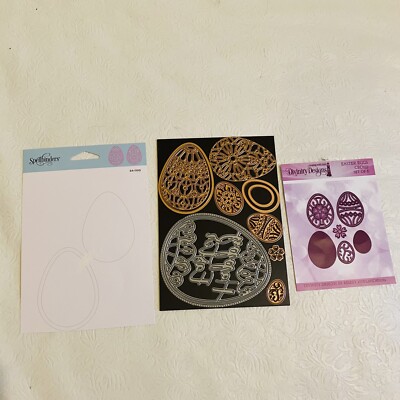 BUNDLE Filigree Egg Dies Scrappy Tails and Divinity Designs Easter